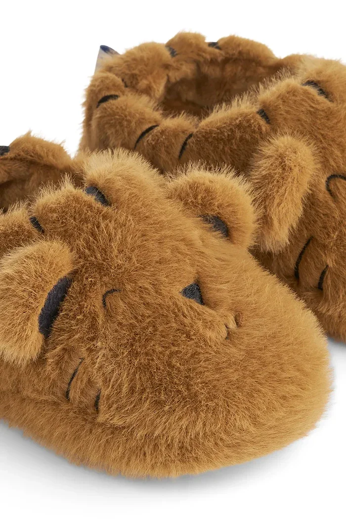 Liewood пантофи за деца Aviaja Tiger Slippers кафяви LW20875
