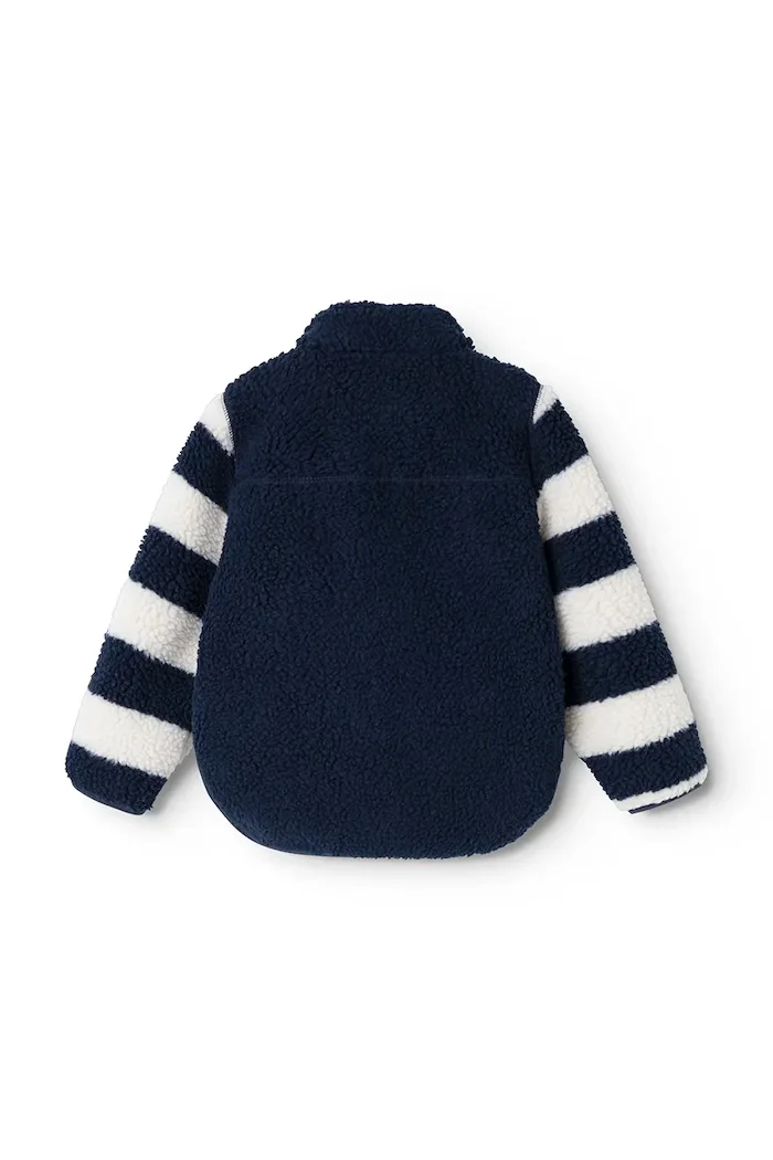 Liewood яке за деца от полар Noam Pile Jacket тъмносиньо LW21047