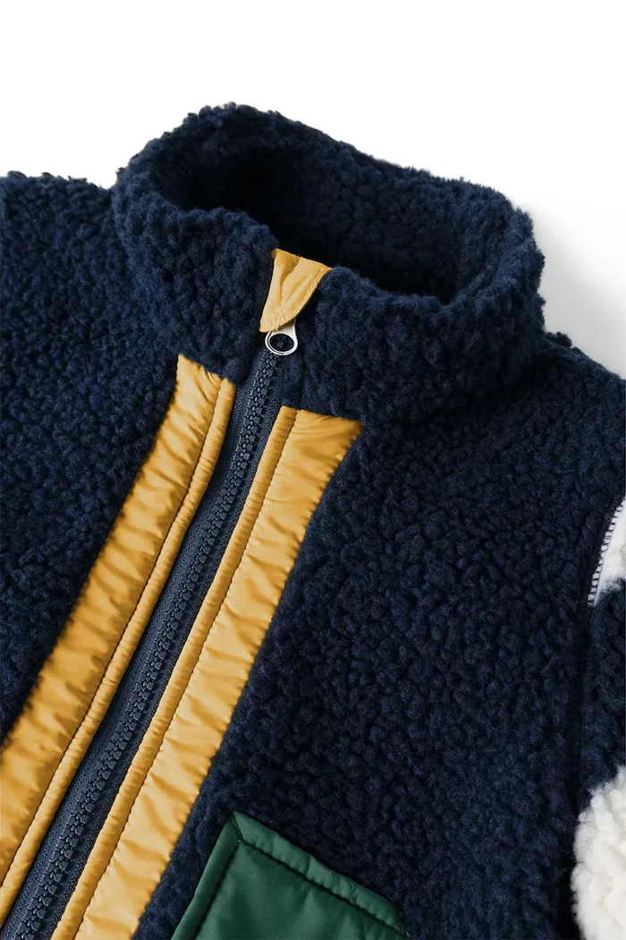Liewood яке за деца от полар Noam Pile Jacket тъмносиньо LW21047