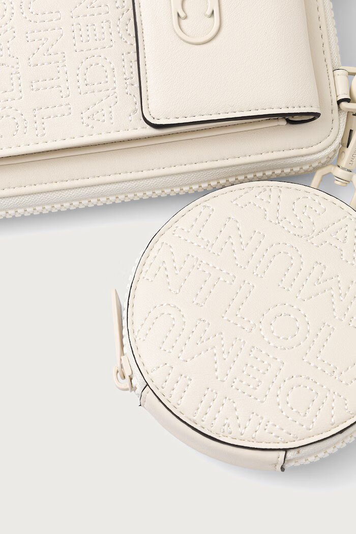 Lola casademunt портфейл дамски от имитация на кожа бежов LS2612003