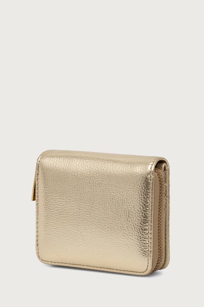 Lola casademunt портфейл дамски от имитация на кожа златен LS2612012