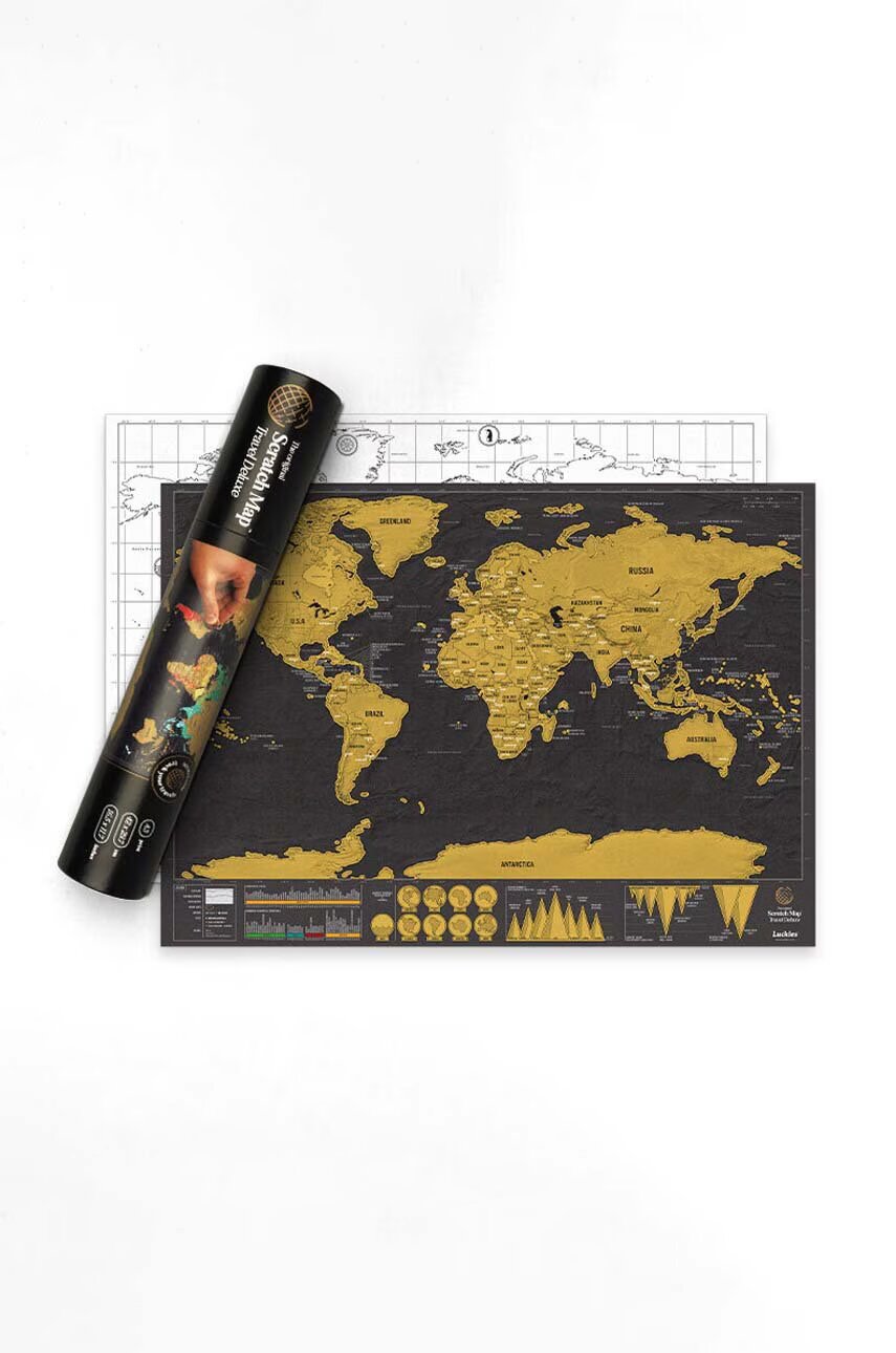 Luckies of London Скреч карта Scratch Map® Travel Deluxe