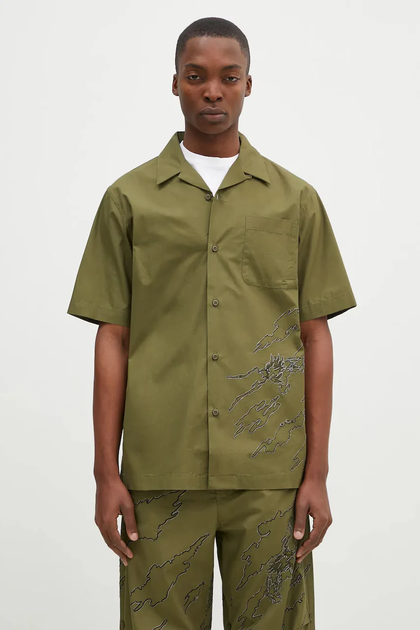 Maharishi Памучна риза Dpm: Sparse Bonsai Camo Shirt