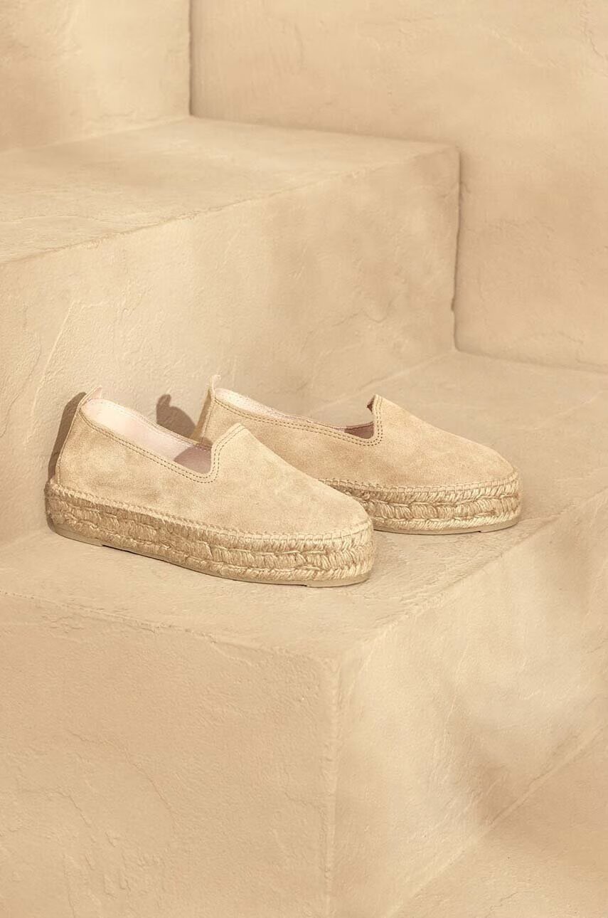 Manebi Велурени еспадрили Hamptons Double Sole Espadrilles