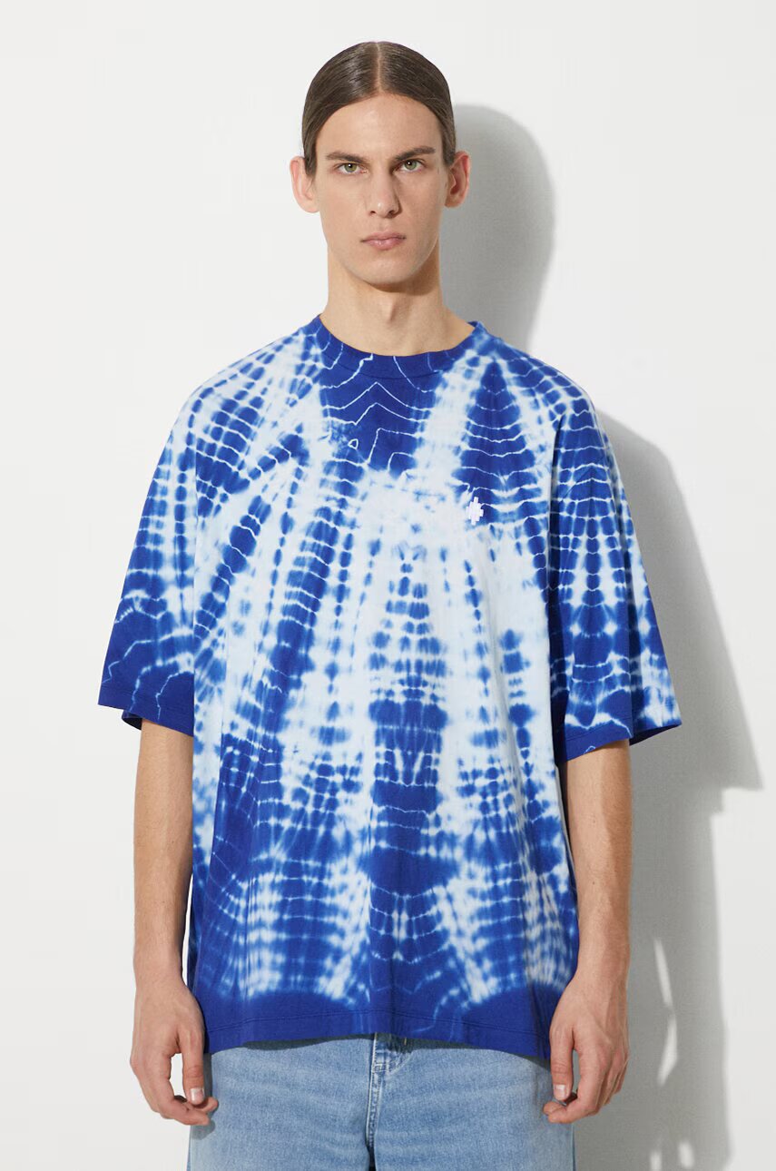 Marcelo Burlon Памучна тениска Aop Soundwaves Over
