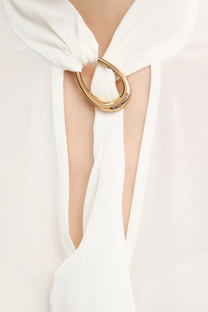 Marciano by Guess Блуза FAITH дамска в бежово с изчистен дизайн 6RGH15 7443A