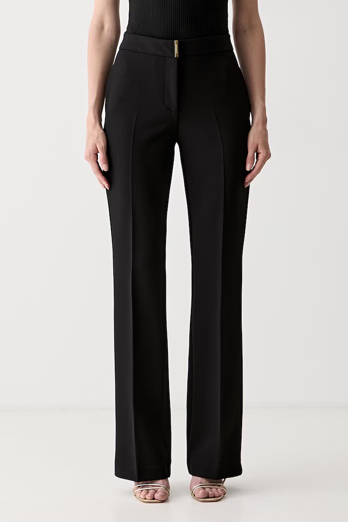 Marciano by Guess официален панталон дамски JASMINE черен с висока талия G6YB05 W3120