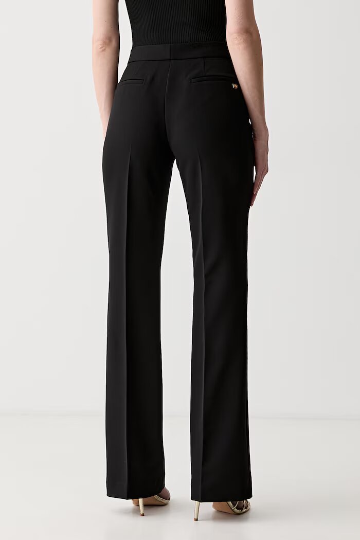 Marciano by Guess официален панталон дамски JASMINE черен с висока талия G6YB05 W3120