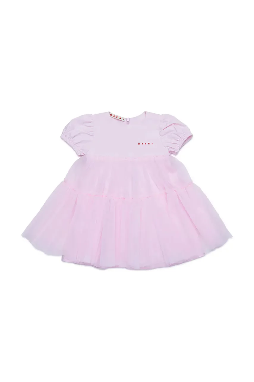 Marni Бебешка памучна рокля MD294B DRESS