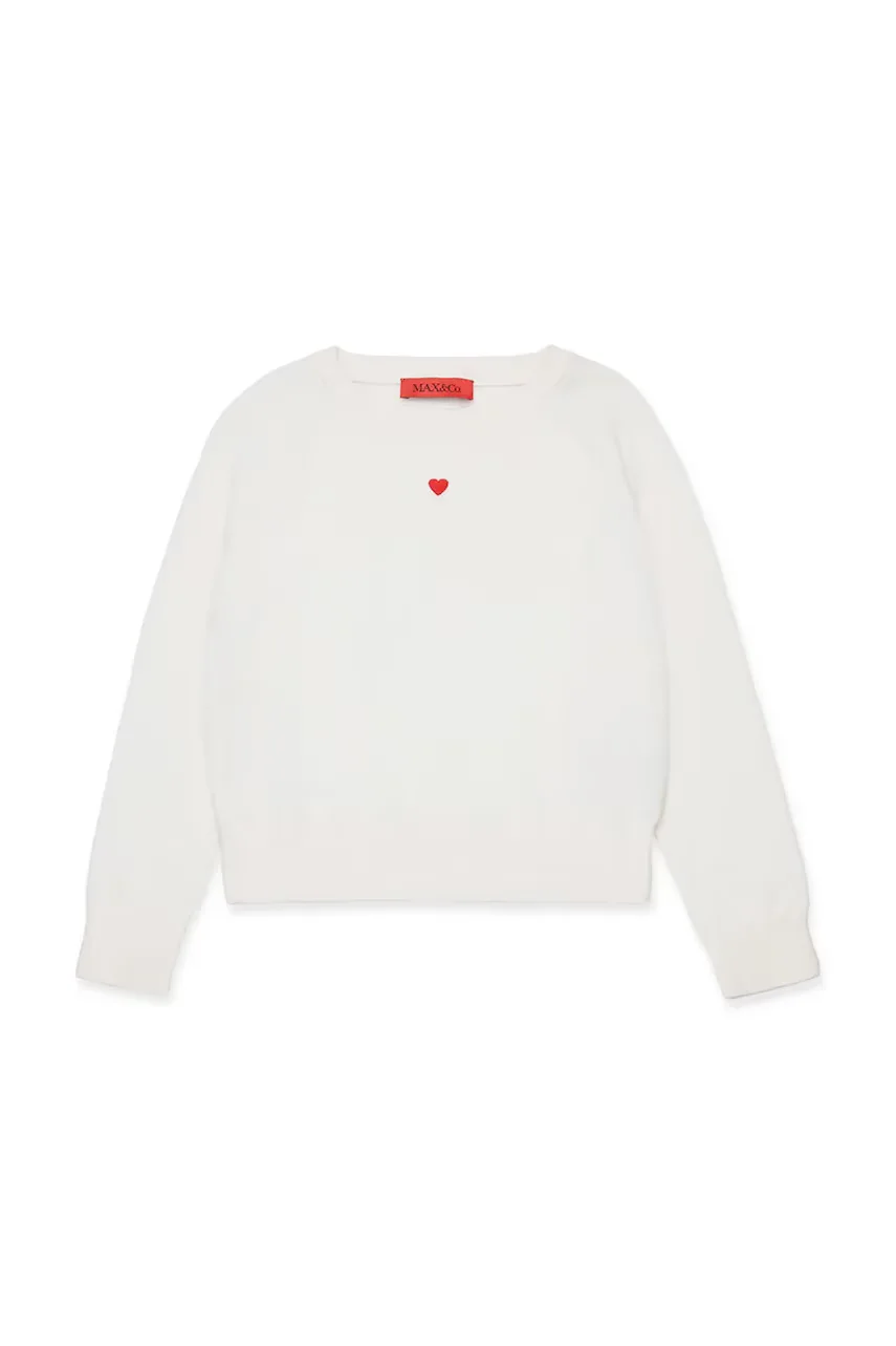 Max&Co. Детски вълнен пуловер MAXK1F KNITWEAR