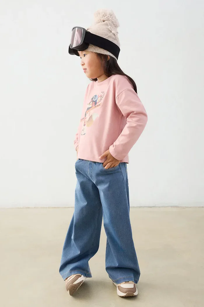 Mayoral дънки wide leg за деца сини 4501