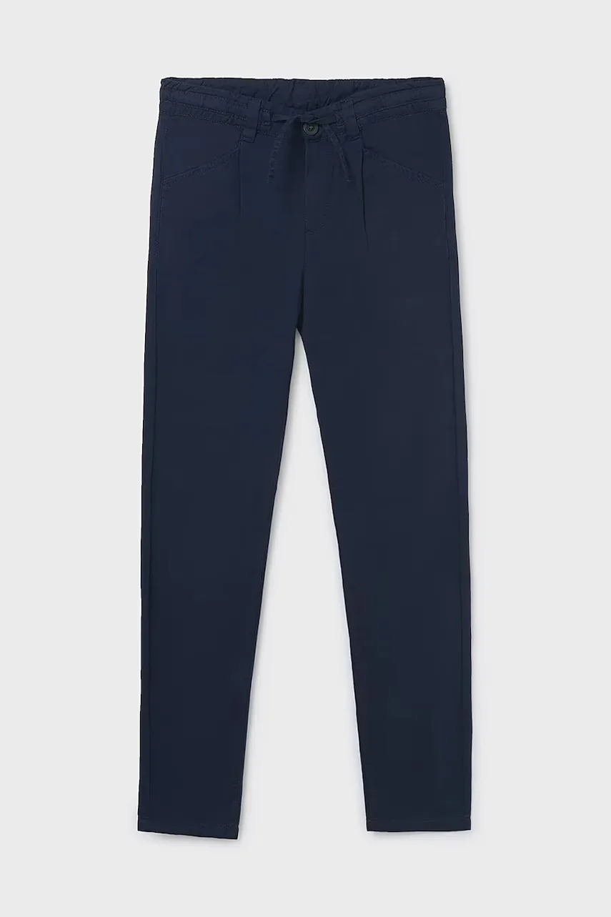 Mayoral Детски памучен панталон relaxed fit