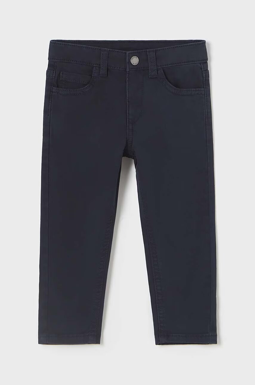 Mayoral Детски памучен панталон slim fit basic