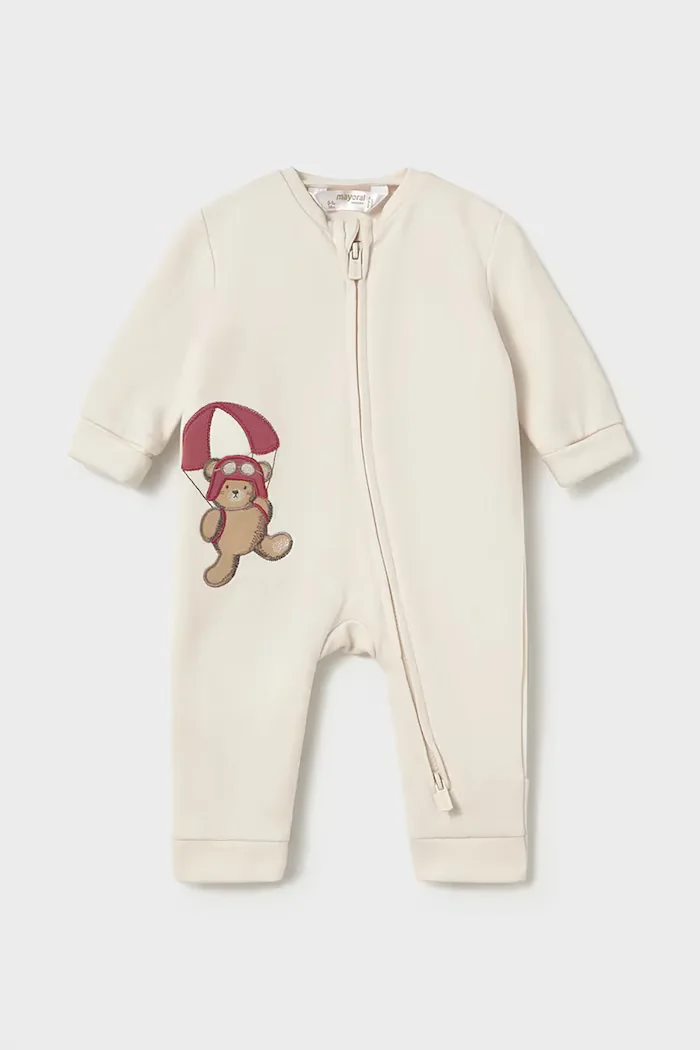 Mayoral Newborn бебешки гащеризон за бебе бежов 2777