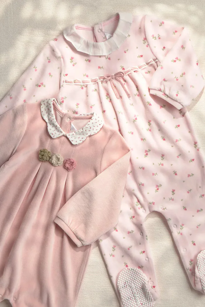 Mayoral Newborn бебешки гащеризон за бебе с памук розов 2752