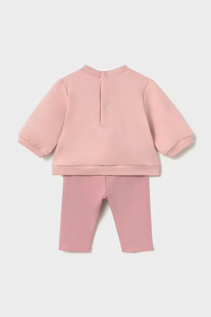 Mayoral Newborn комплект за бебе от памук с еластан розов 2759