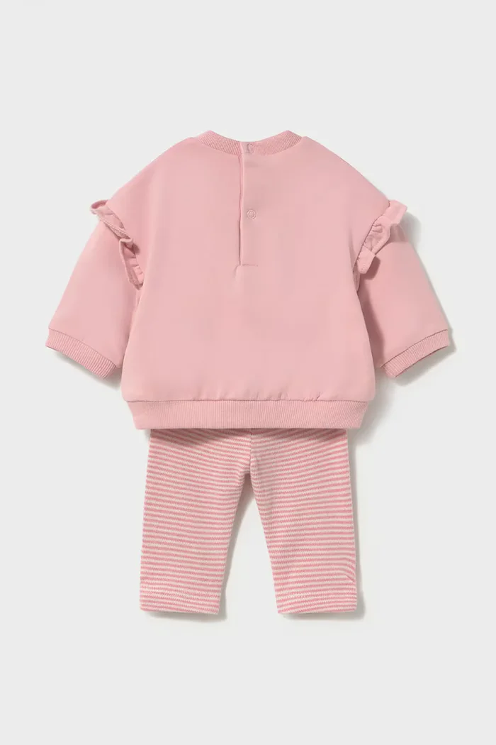 Mayoral Newborn комплект за бебе с памук розов 2758