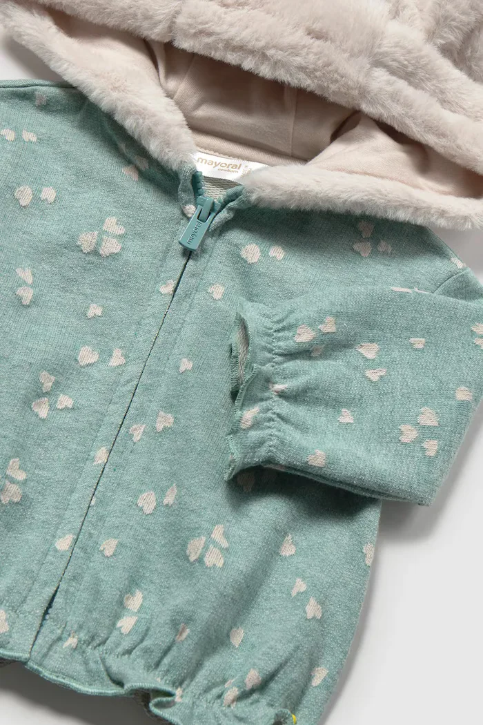 Mayoral Newborn комплект за бебе с памук тюркоазен 2656