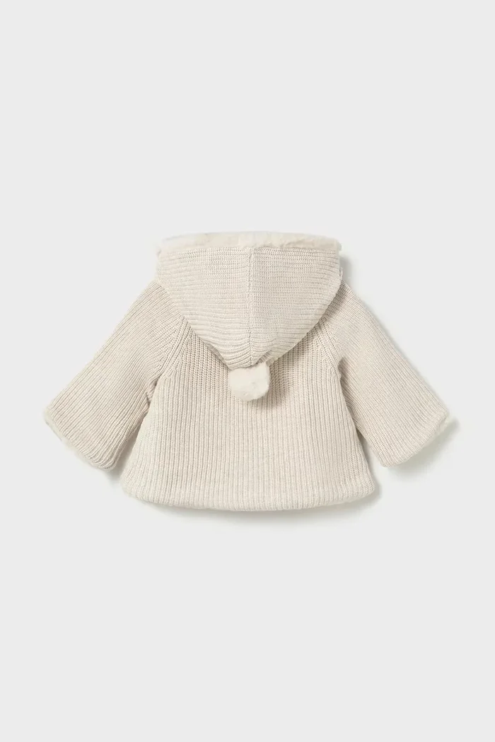 Mayoral Newborn жилетка за бебе с памук бежова 2302