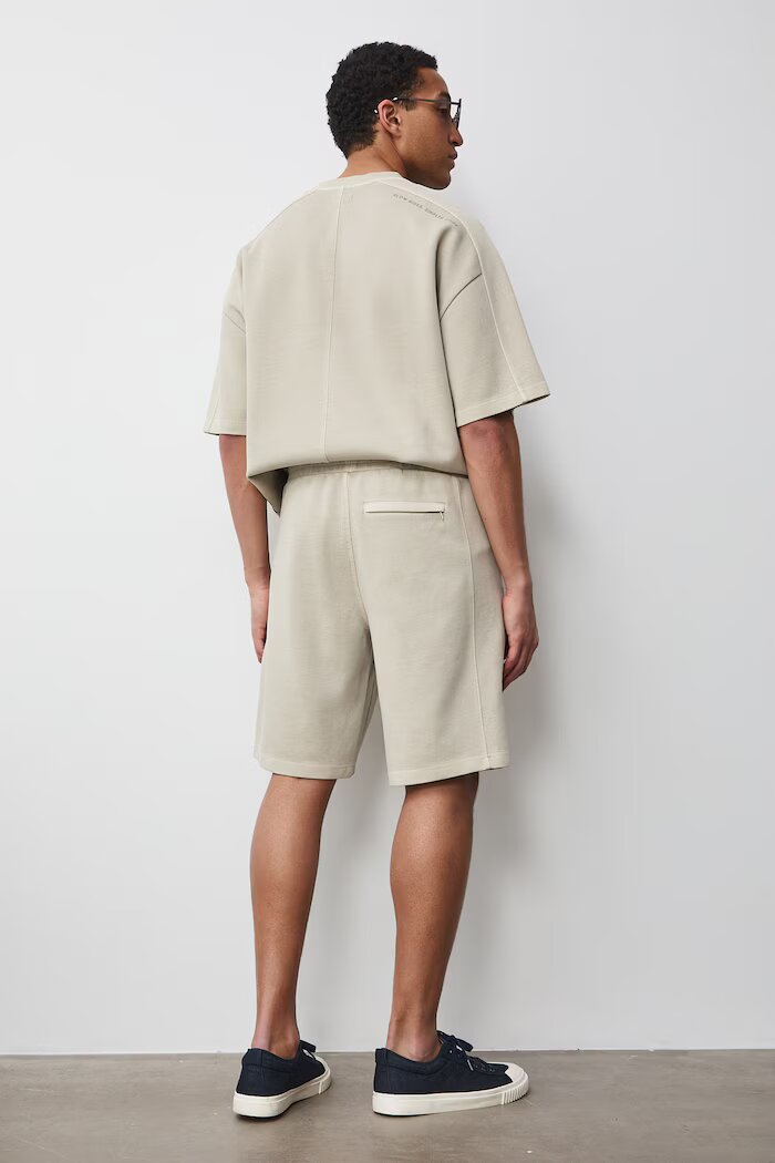 Medicine къс панталон тип анцуг мъжки от памук бежов със стандартна талия