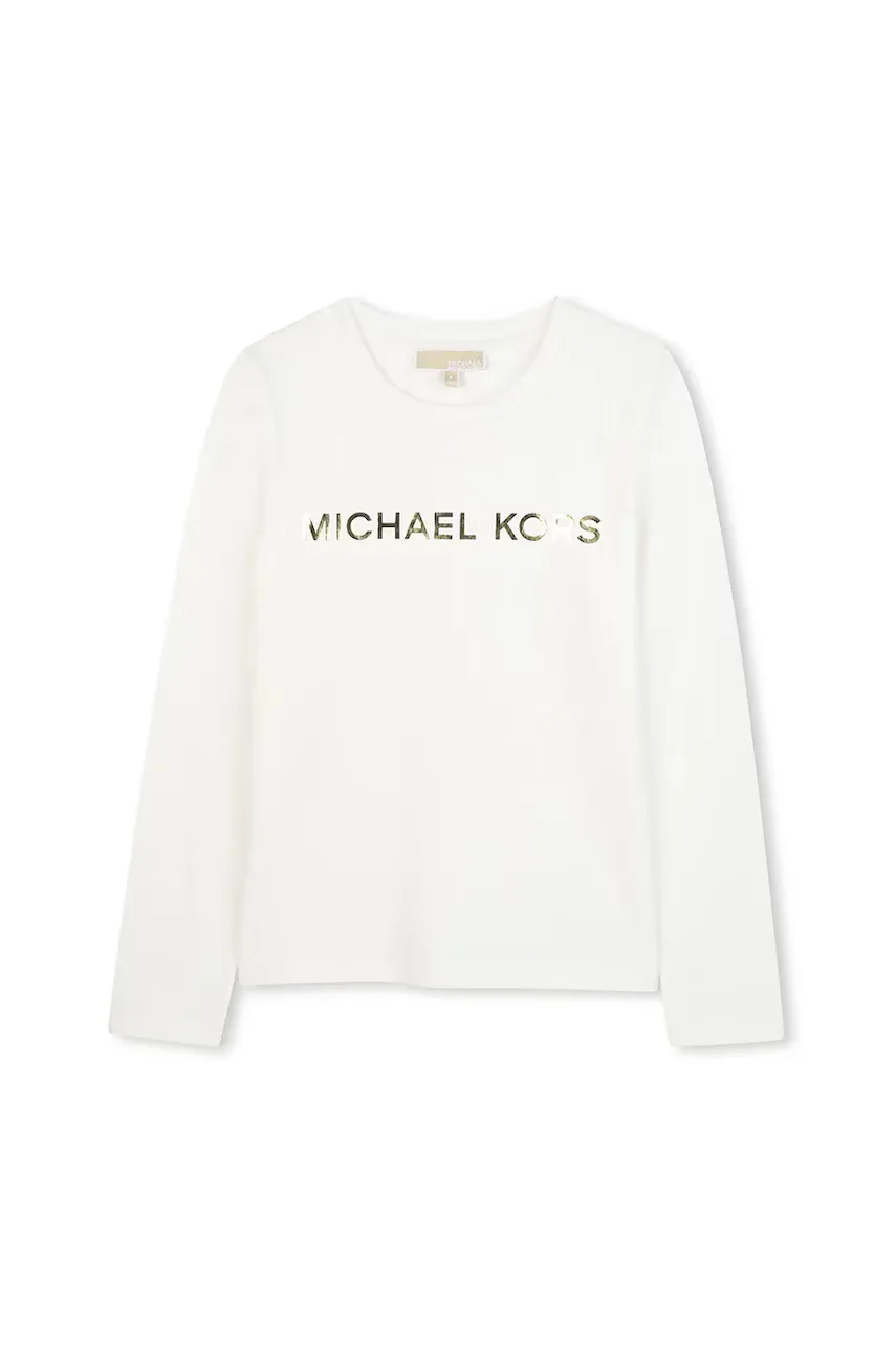 Michael Kors Детска памучна блуза с дълъг ръкав