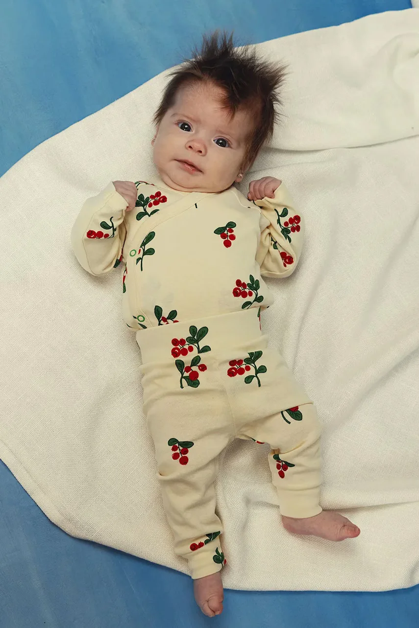 Mini Rodini Бебешки памучен комплект Lingonberries