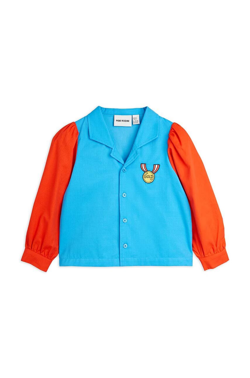 Mini Rodini Детска памучна риза Medal