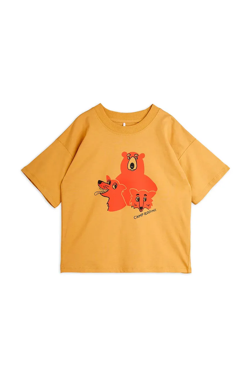 Mini Rodini Детска памучна тениска Camp Rodini