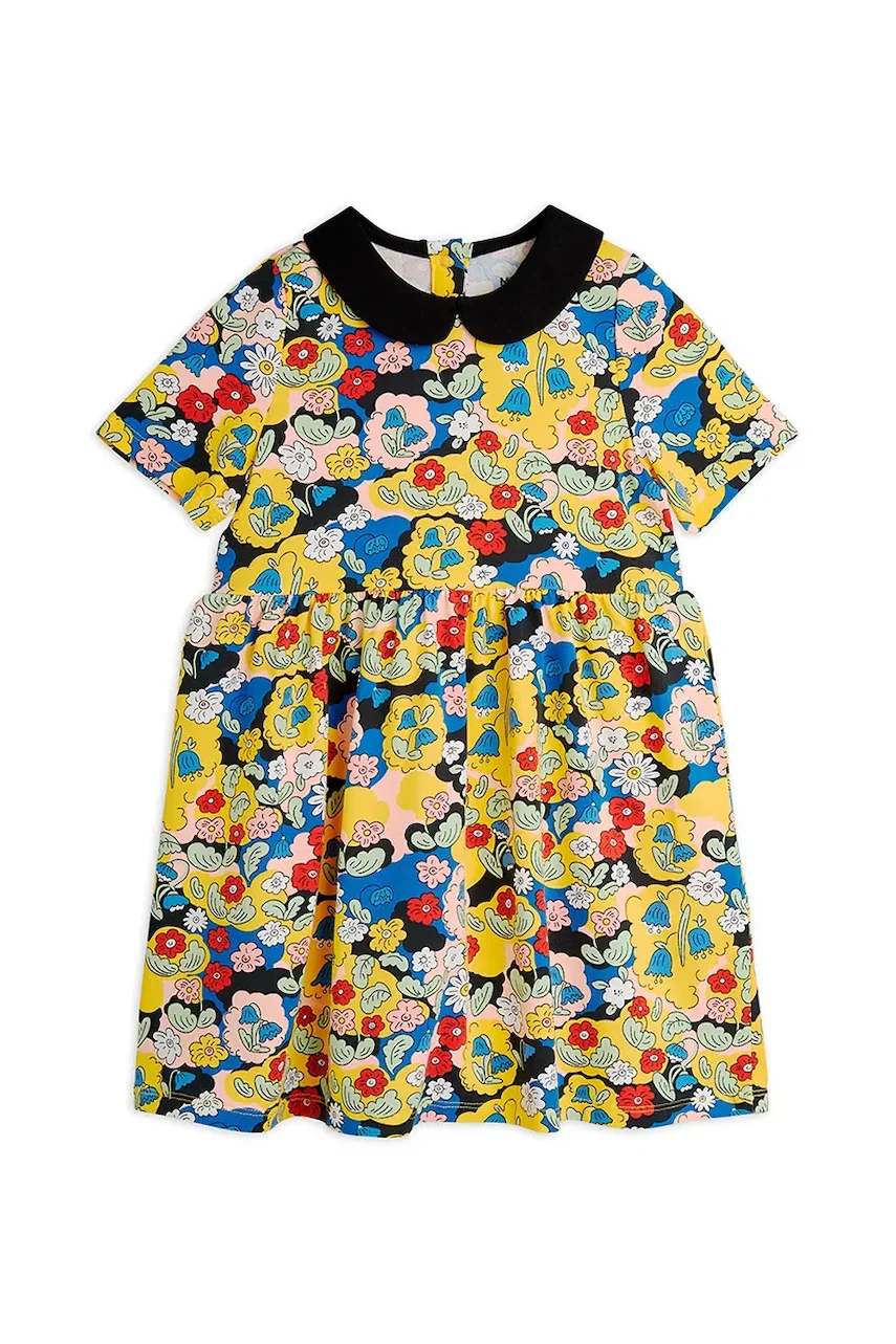 Mini Rodini Детска рокля Flowers
