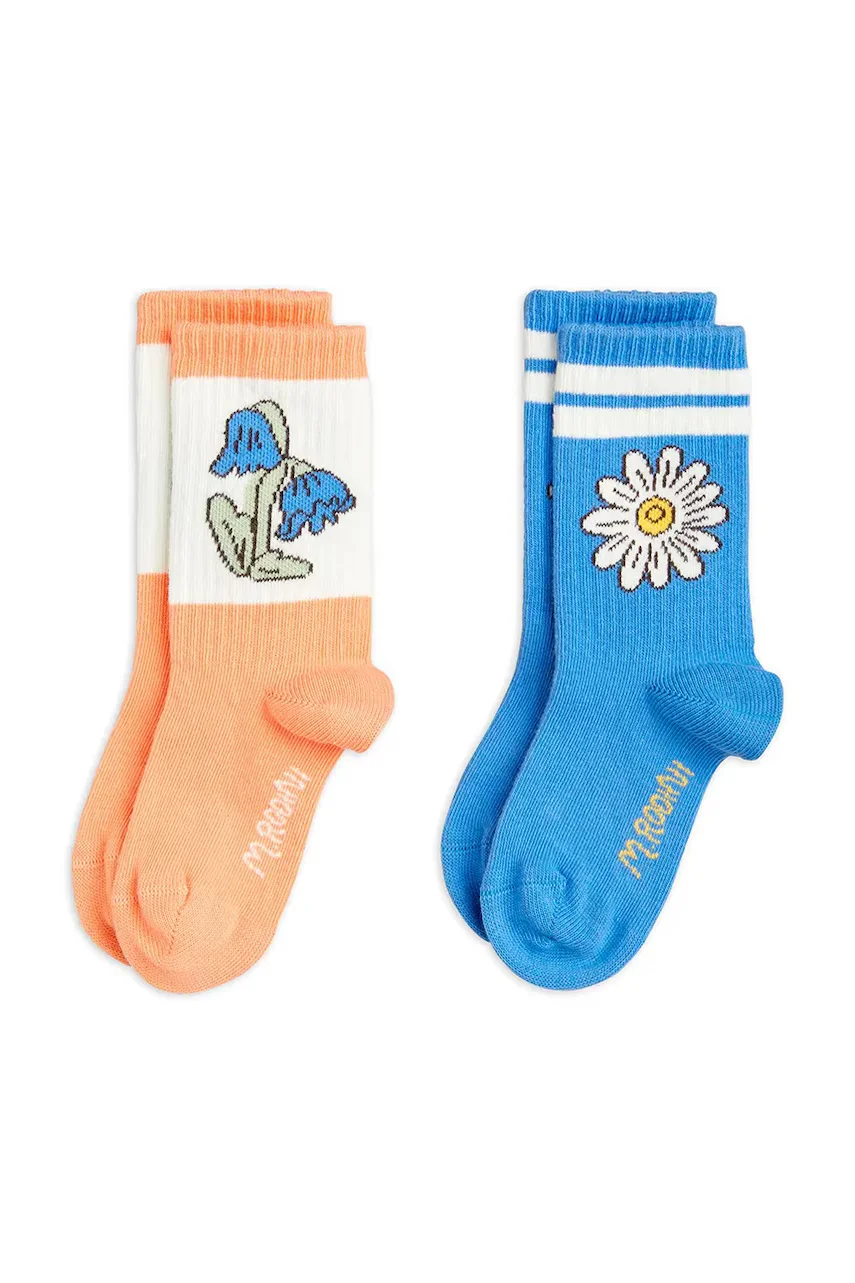 Mini Rodini Детски чорапи Flower (2 чифта)