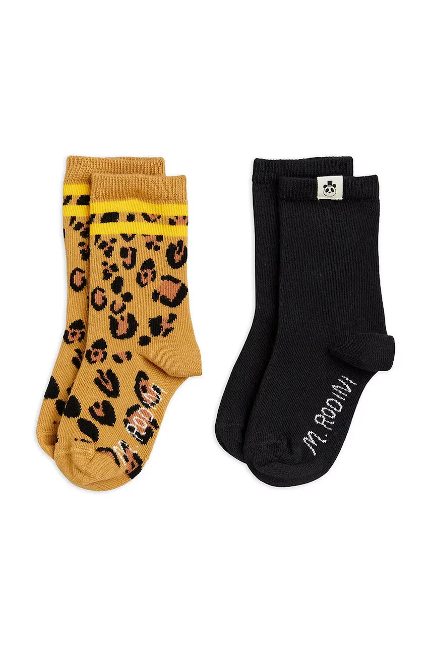 Mini Rodini Детски чорапи Leopard (2 чифта)