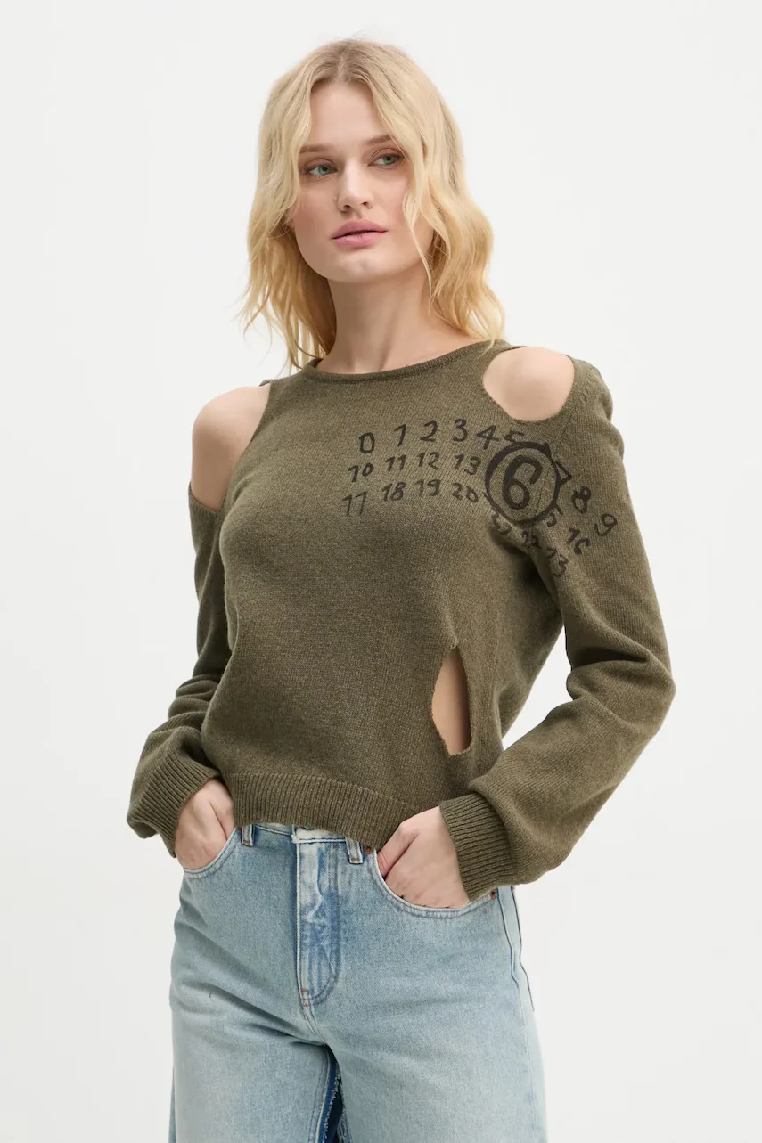 MM6 Maison Margiela Вълнен пуловер