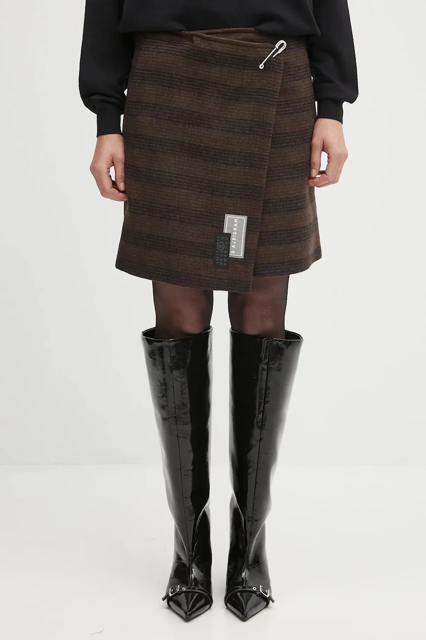 MM6 Maison Margiela Вълнена пола