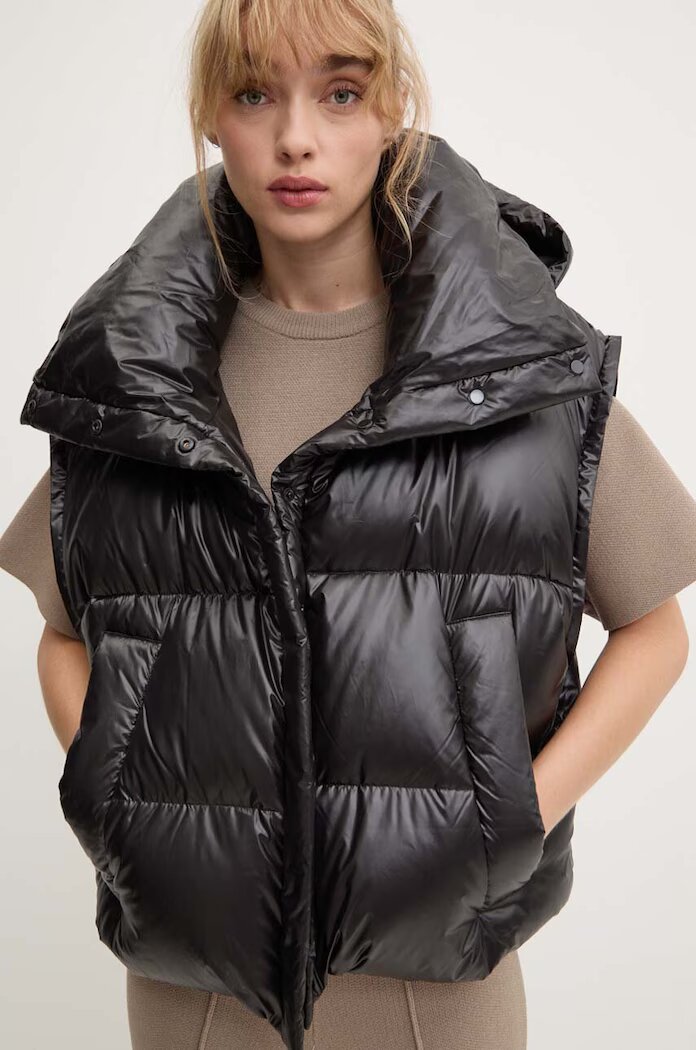 MMC STUDIO пухено яке дамско RAFO черно RAFO.JACKET