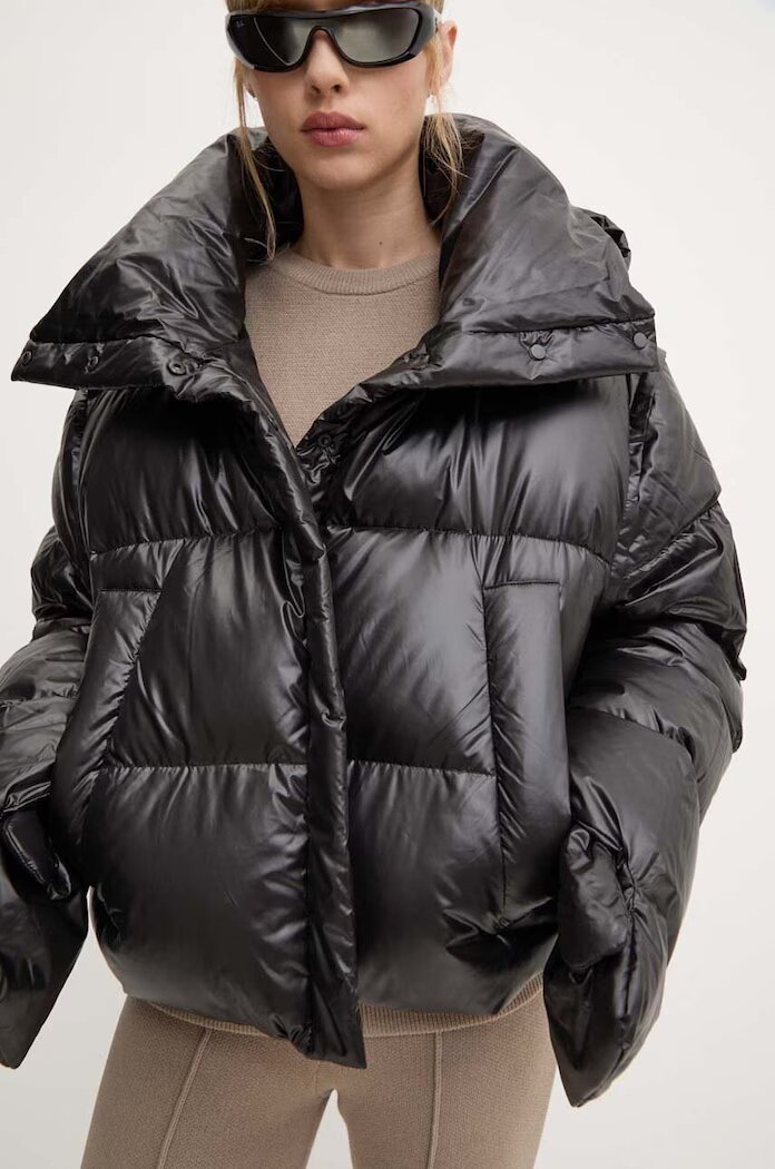MMC STUDIO пухено яке дамско RAFO черно RAFO.JACKET
