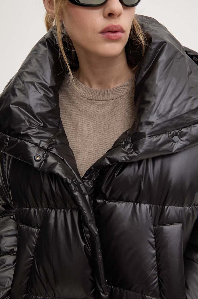 MMC STUDIO пухено яке дамско RAFO черно RAFO.JACKET