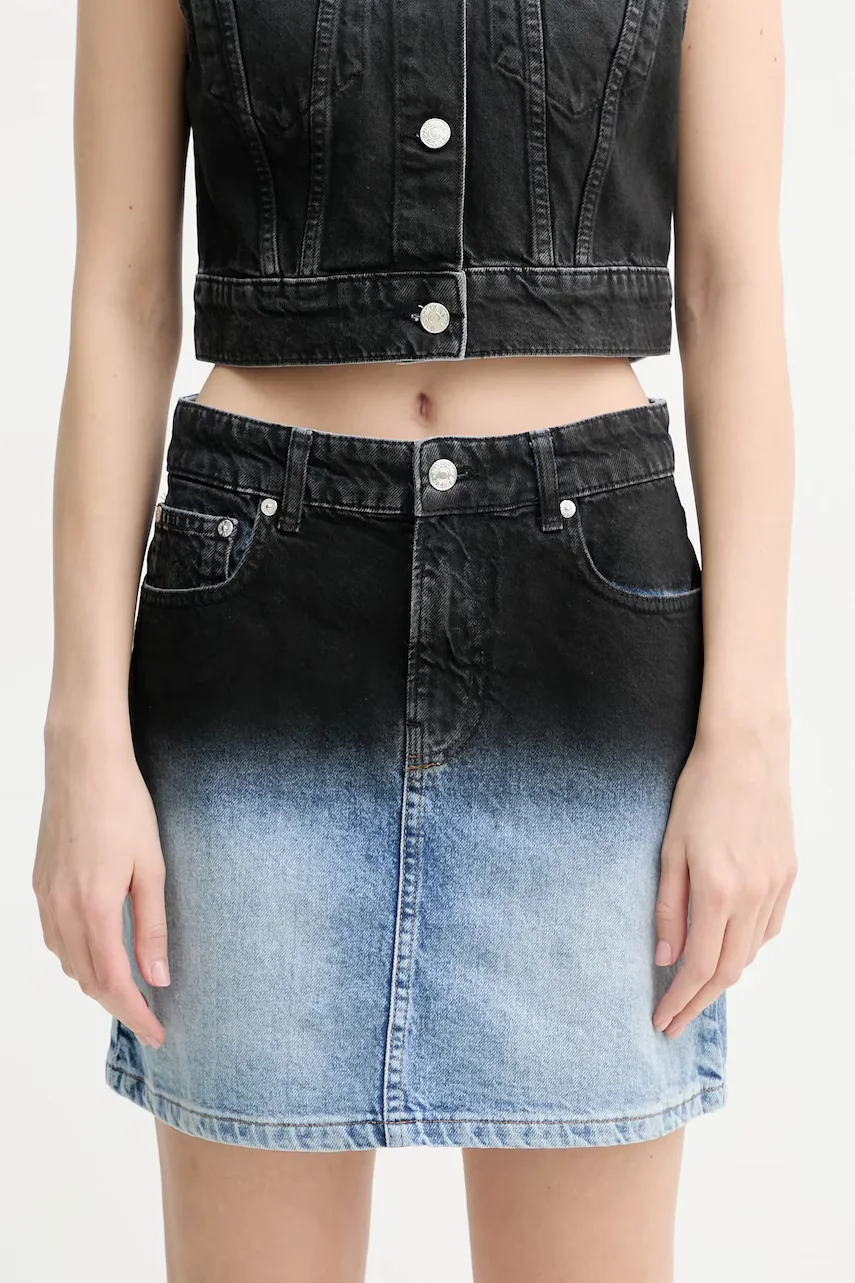 Moschino Jeans Памучна дънкова пола
