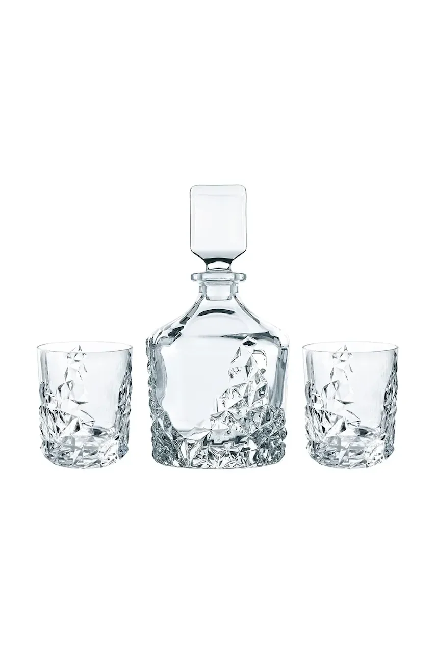 Nachtmann Гарафа за уиски с чаши Sculpture Whisky 750 ml / 365 ml (3 броя)