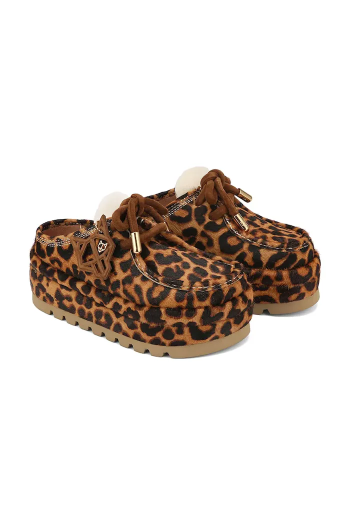 Naked Wolfe Кожени чехли Blizzard в кафяво Blizzard.Leopard
