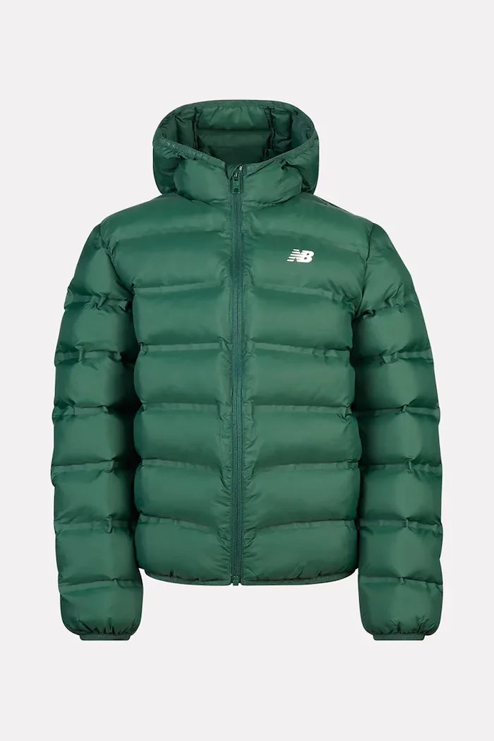 New Balance капитонирано яке за деца зелено LAKB0036