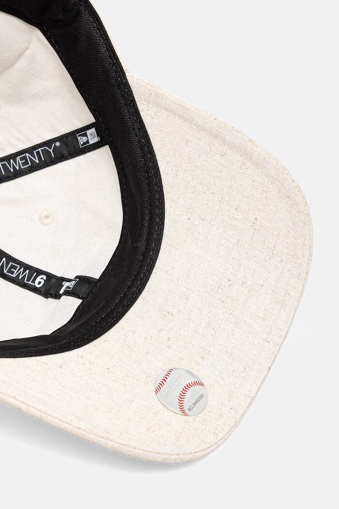 New Era бейзболна шапка ленена 9TWENTY® бежова 60771832