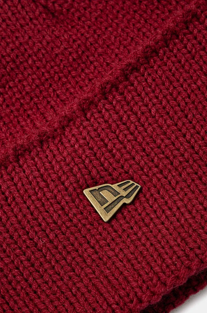 New Era Шапка с вълна WIDE CUFF BEANIE в бордо 60565442