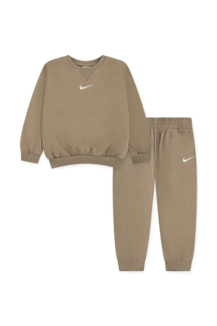 Nike спортен комплект анцуг за деца с памук бежов 86M188