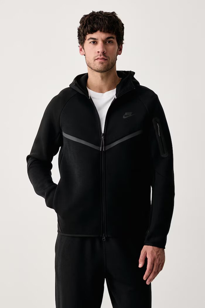 Nike Sportswear суичър с цип и качулка мъжки Tech Windrunner черен HV0949.010