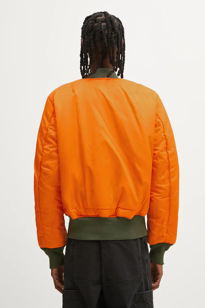 no problemo Яке бомбър с две лица x Alpha Industries No War MA-1 в зелено преходен модел NP7113504