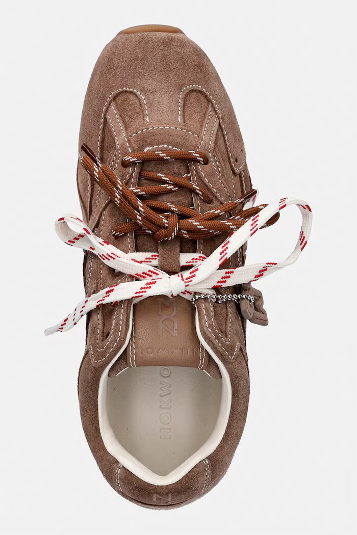 Nokwol Atlas Mushroom Suede маратонки дамски от велур кафяви Atlas Mushroom Suede
