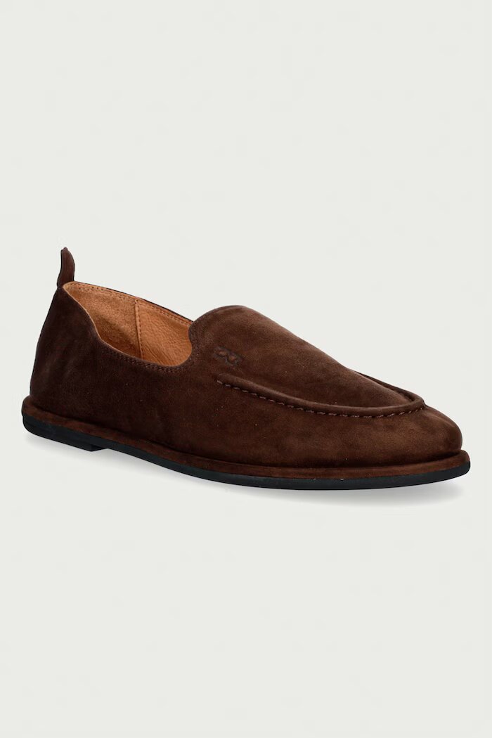 Nokwol мокасини дамски от велур Rumi Chocolate Suede кафяви Rumi Chocolate Suede