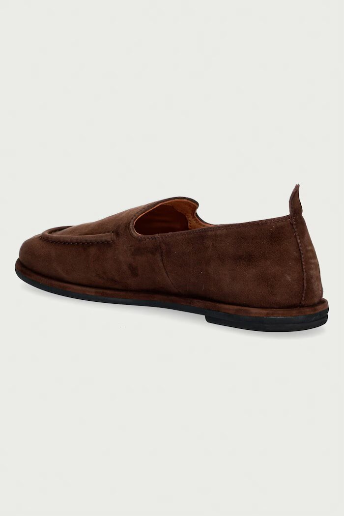 Nokwol мокасини дамски от велур Rumi Chocolate Suede кафяви Rumi Chocolate Suede