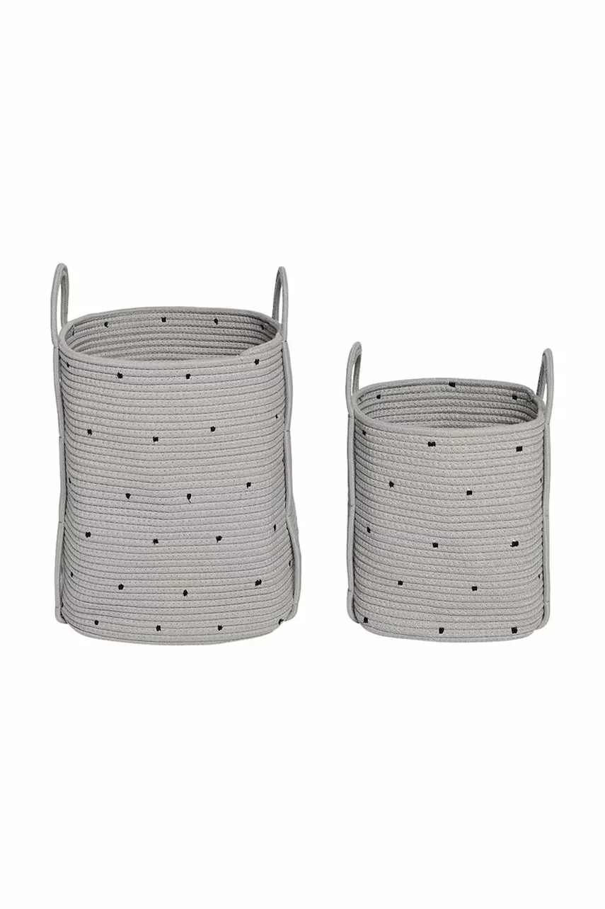 OYOY Комплект кошници за съхранение Cot Cotton (2 броя)