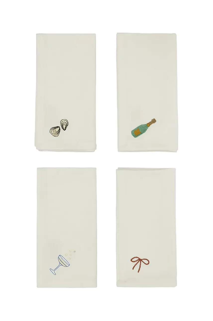 OYOY Комплект памучни салфетки New Year Napkin (4 броя)